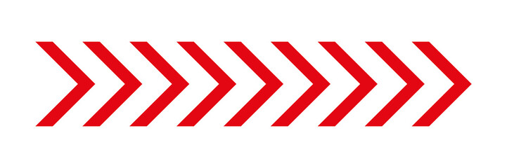 Arrow chevron icon. Set red arrows symbols. Blend effect. Vector isolated on white background.