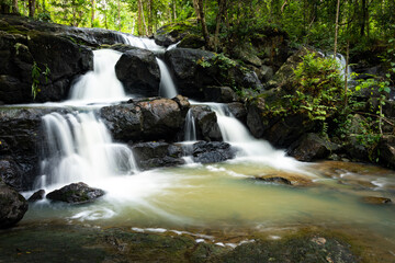 Pho Hin Dad Waterfall at Namtok Samlan National Park