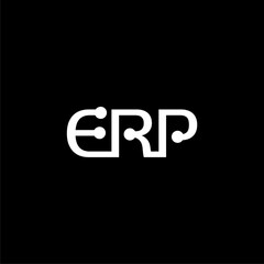 ERP logo icon isolated on dark background