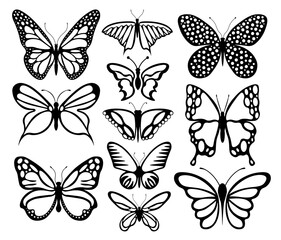 Fototapeta na wymiar Butterflies SVG, Beautiful SVG, Abstract SVG, Beauty SVG, Insect SVG, Butterfly SVG cut files