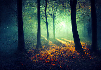 Fototapeta premium morning in the forest