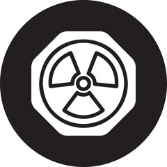 radiation glyph icon