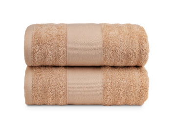 multi-colored Terry cotton bath towels, isolate on a white background