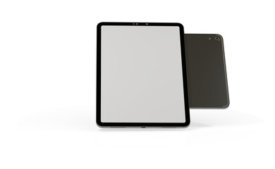 Fototapeta na wymiar Photo White tablet, isolated on 3d background