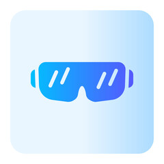 Obraz premium safety glasses gradient icon