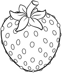 Niedliche Erdbeere - Vektor-Illustration