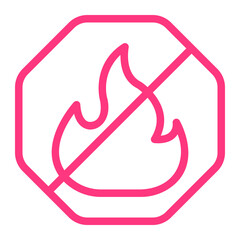 no fire gradient icon