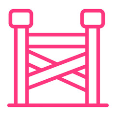 police line gradient icon