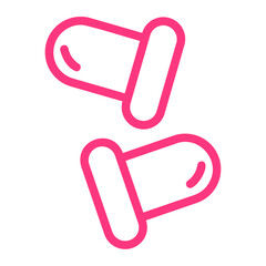 ear plug gradient icon