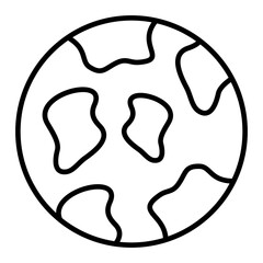 Earth Line Icon