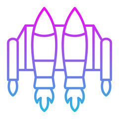 Jetpack Line Gradient Icon