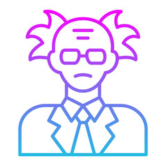 Scientist Line Gradient Icon