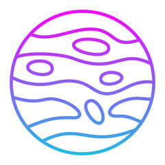 Venus Line Gradient Icon © Maan Icons