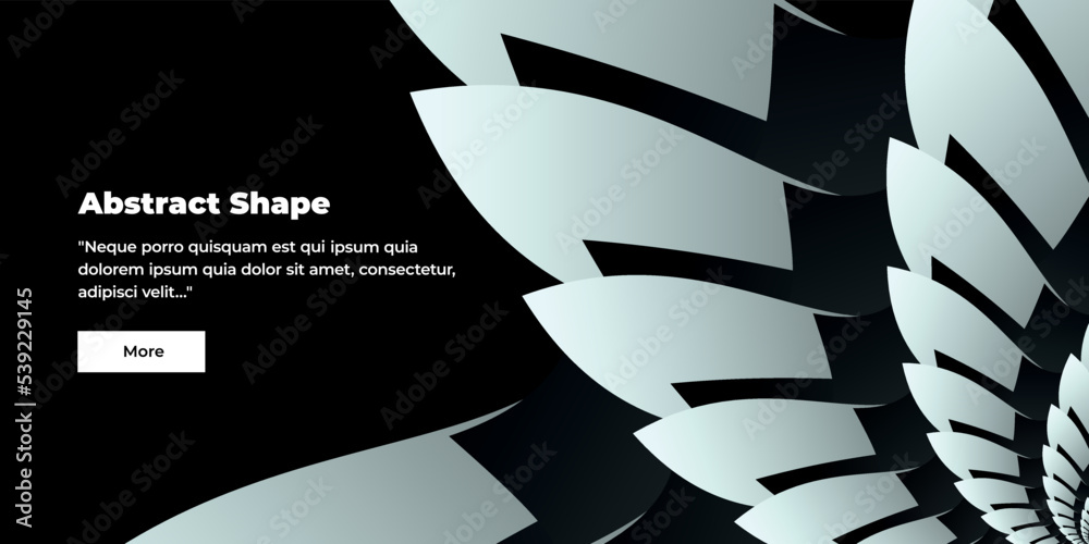 Fototapete unusual abstract background or first screen for your website on the right with part of a flower with