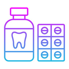 Medicine Line Gradient Icon