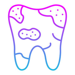 Decayed Line Gradient Icon
