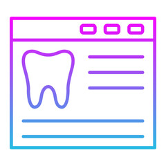Browser Line Gradient Icon