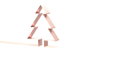 abstract christmas tree 3d rendering