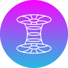 Wormhole Gradient Circle Line Inverted Icon