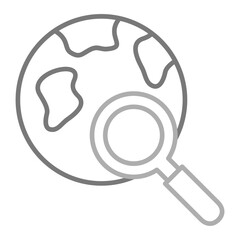 Research Greyscale Line Icon