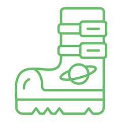Space Boots Multicolor Line Icon