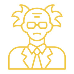 Scientist Multicolor Line Icon