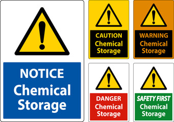 Chemical Storage Symbol Sign On White Background