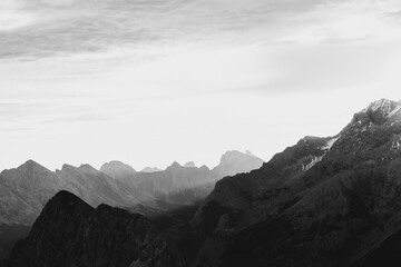 sunrise mountain range