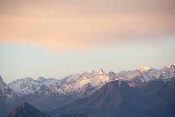 sunrise mountain range