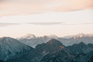 sunrise mountain range