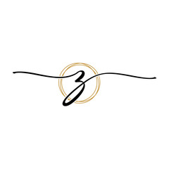 Letter Z Beauty Initial Logo Template