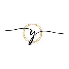 Letter Y Beauty Initial Logo Template