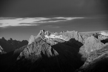 sunrise mountain range