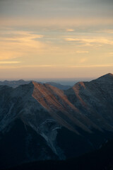 sunrise mountain range