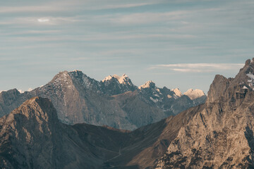 sunrise mountain range