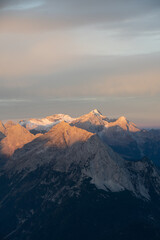 sunrise mountain range