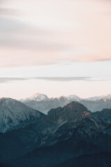 sunrise mountain range