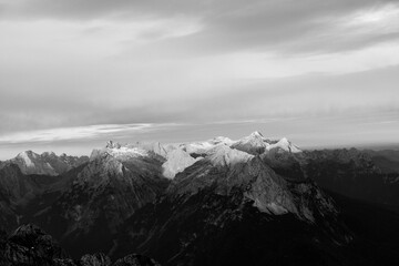 sunrise mountain range