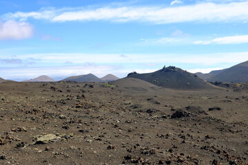 Mountains of fire, Montanas del Fuego, Timanfaya National Park in Lanzarote Island, Spain