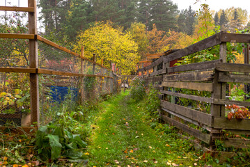 old wooden fence