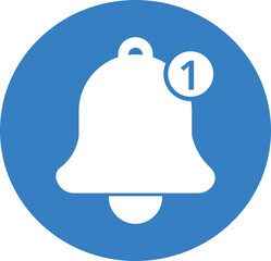 White notification bell icon.