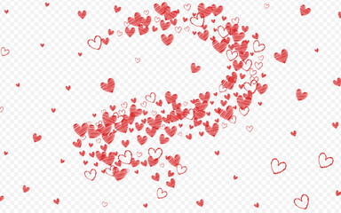 Burgundy Hearts Vector Transparent Backgound. Cut