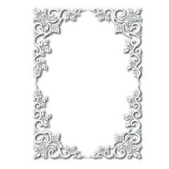 Frame, in the style of an ornament, Vector illustration eps 10, Art.	