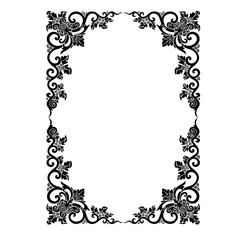 Frame, in the style of an ornament, Vector illustration eps 10, Art.	
