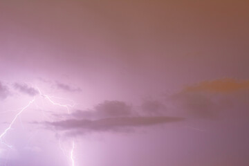 Relámpago en castellón de la plana