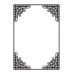 Frame, in the style of an ornament, Vector illustration eps 10, Art.	