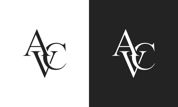 AVC, CVA, VCA letters luxury  initial letters monogram logo icon 