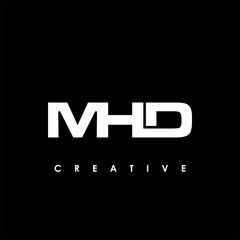 MHD Letter Initial Logo Design Template Vector Illustration
