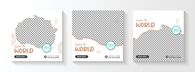 adventure social media post & travel promotion banner template travel social media,social media sale,travel instagram,social template, media post,social post,instagram banner,modern post,social banner