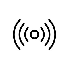 Near field communication, NFC black icon. NFC payment sign. Wireless pay symbol